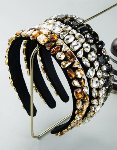 Trendy Rhinestone Geometry Easy Match Hair Hoop #795735 $19.25 USD, Wholesale Fashion Hair Accessories