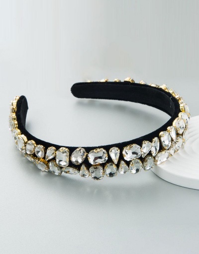 Replica Trendy Rhinestone Geometry Easy Match Hair Hoop #795735 $19.25 USD for Wholesale