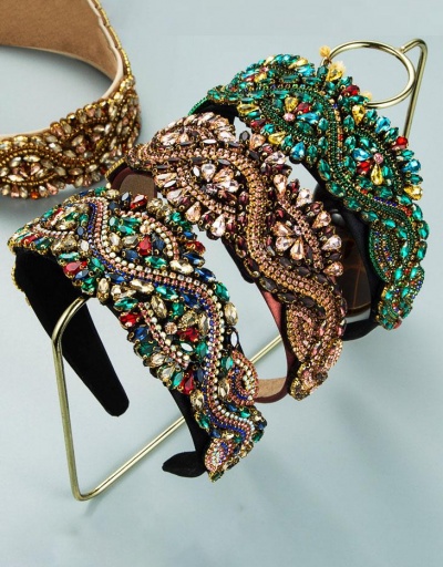 Royal Court Attractive Colored Rhinestone Hair Hoop #795737 $21.06 USD, Wholesale Fashion Hair Accessories