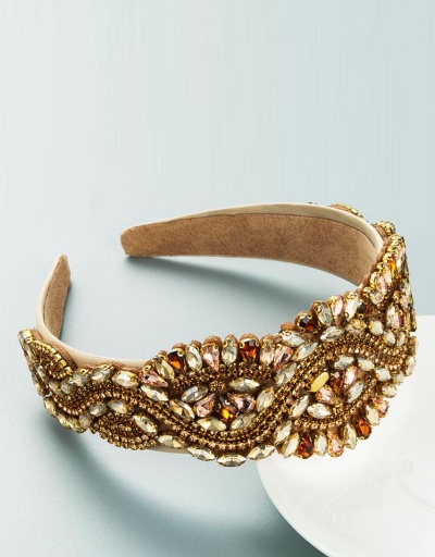 Replica Royal Court Attractive Colored Rhinestone Hair Hoop #795737 $21.06 USD for Wholesale