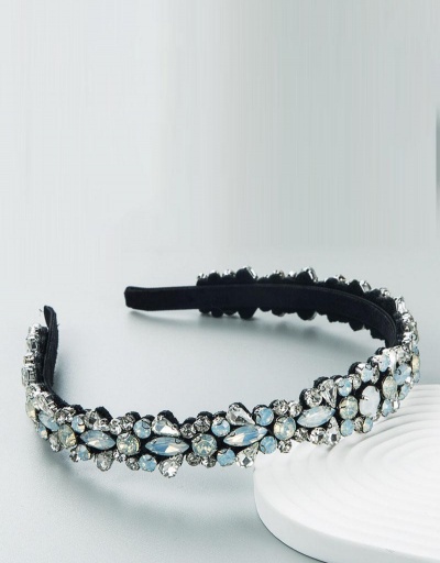 Replica Elegant Colored Rhinestone Thin Edge Hair Hoop #795740 $15.79 USD for Wholesale