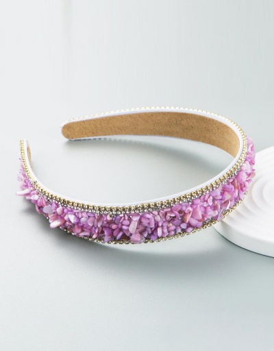 Replica Characteristic Colorful Stone Decoration Hair Hoop #795742 $9.13 USD for Wholesale