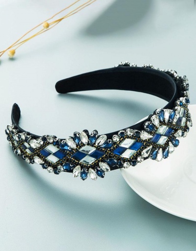 Replica Glass Drill Rhinestone Patchwork Design Hair Hoop #795746 $16.94 USD for Wholesale