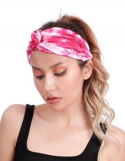 Simple Tie Dye Tie Sports Wash Headband #795748 $8.78 USD, Wholesale Fashion Hair Accessories