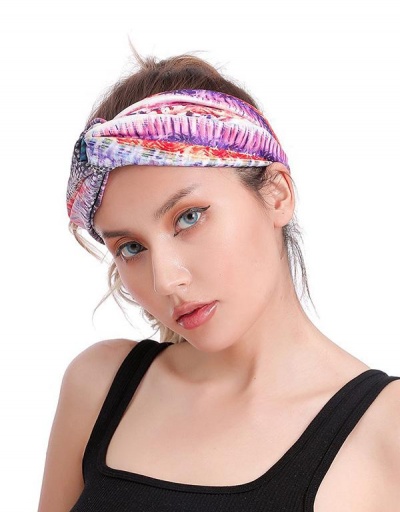 Replica Simple Tie Dye Tie Sports Wash Headband #795748 $8.78 USD for Wholesale