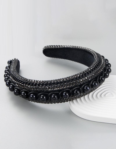 Replica New Rhinestone Faux Pearl Hair Hoop For Women  #795751 $16.20 USD for Wholesale