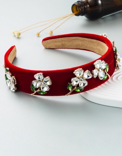 Replica Chic Flower Cute Rhinestone Hair Hoop  #795753 $14.70 USD for Wholesale