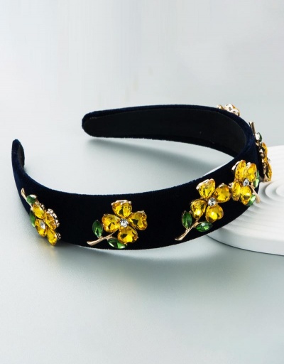 Replica Chic Flower Cute Rhinestone Hair Hoop  #795753 $14.70 USD for Wholesale