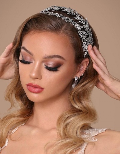 Dressy Rhinestone Double Layer Bridal Hair Hoop #795758 $42.25 USD, Wholesale Fashion Hair Accessories