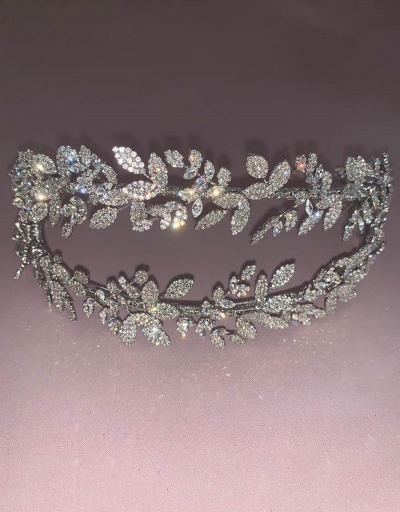 Replica Dressy Rhinestone Double Layer Bridal Hair Hoop #795758 $42.25 USD for Wholesale