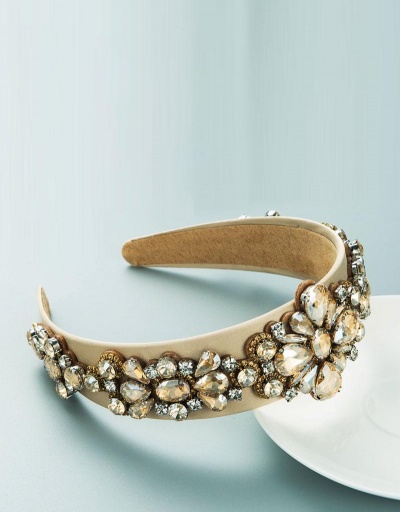 Replica Vintage Style Baroque Colorful Rhinestone Hair Hoop #795762 $17.45 USD for Wholesale