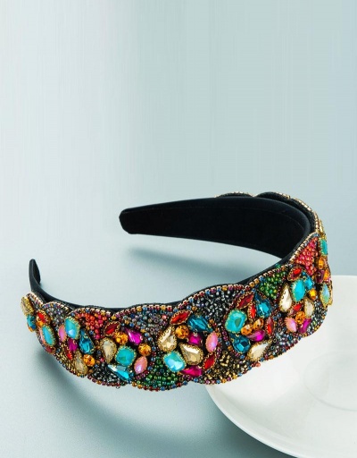 Replica Party Multicolored Rhinestone Hair Hoop For Ladies #795765 $18.15 USD for Wholesale