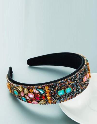 Replica Party Multicolored Rhinestone Hair Hoop For Ladies #795765 $18.15 USD for Wholesale