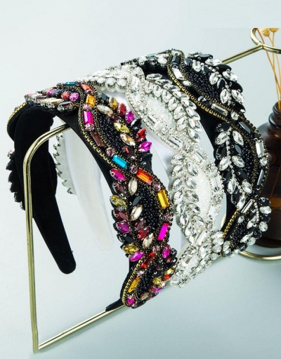 Street Colorful Rhinestone Twist Hair Hoop #795766 $16.53 USD, Wholesale Fashion Hair Accessories