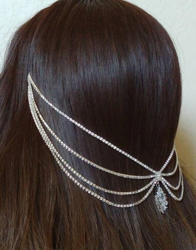 Replica Gorgeous Shinny Rhinestone Multiple Layer Hair Accessories #795772 $16.97 USD for Wholesale