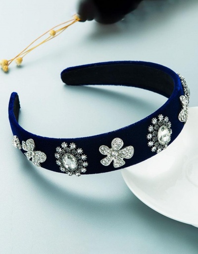 Replica Exquisite Flower Vintage Velvet Hair Hoop #795773 $15.16 USD for Wholesale