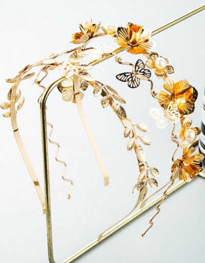 Adorable Sweet Butterfly Flower Faux-Pearl Hair Hoop #795783 $6.59 USD, Wholesale Fashion Hair Accessories