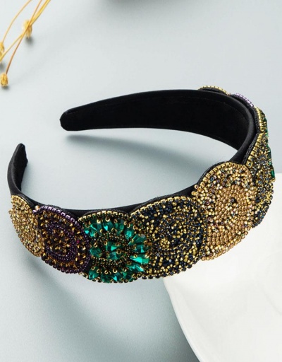 Replica Luxurious Colorful Rhinestone Broadside Hair Hoop #795794 $17.42 USD for Wholesale