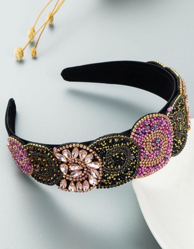 Replica Luxurious Colorful Rhinestone Broadside Hair Hoop #795794 $17.42 USD for Wholesale