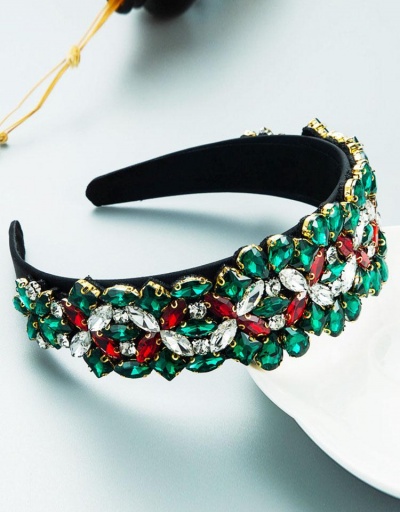 Replica Baroque Style Vintage Colorful Rhinestone Hair Hoop #795798 $19.87 USD for Wholesale