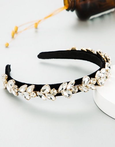 Replica Flannel Colored Rhinestone Hair Hoop For Women #795799 $11.21 USD for Wholesale