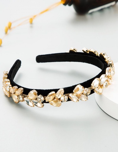 Replica Flannel Colored Rhinestone Hair Hoop For Women #795799 $11.21 USD for Wholesale