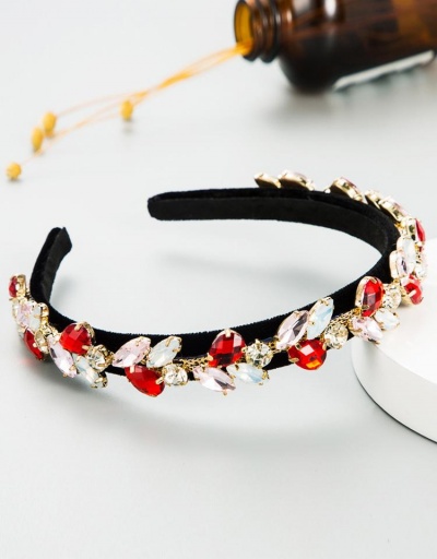 Replica Flannel Colored Rhinestone Hair Hoop For Women #795799 $11.21 USD for Wholesale