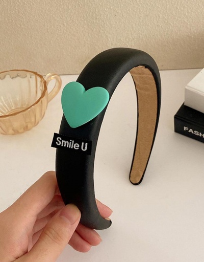 Replica Cute Heart Letter Contrast Color Youthful Hair Hoop #795801 $4.34 USD for Wholesale