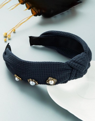 Replica Winter Knitted Faux-Pearl Hair Hoop #795804 $8.78 USD for Wholesale