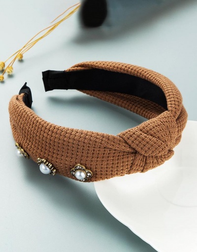 Replica Winter Knitted Faux-Pearl Hair Hoop #795804 $8.78 USD for Wholesale