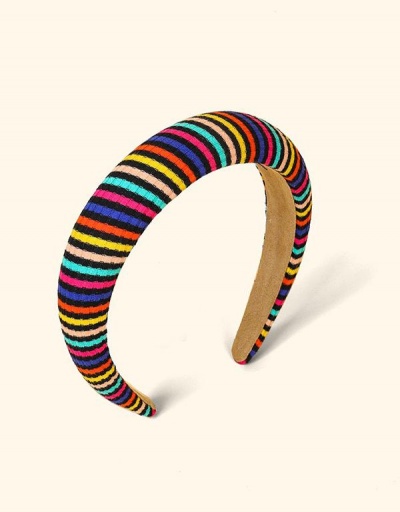 Fashionable Rainbow Sponge Hair Hoop Women #795809 $8.69 USD, Wholesale Fashion Hair Accessories