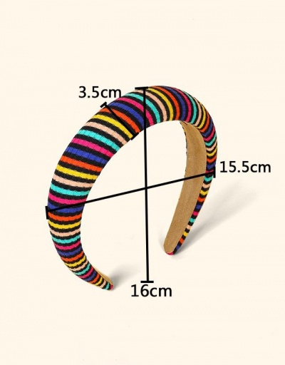 Replica Fashionable Rainbow Sponge Hair Hoop Women #795809 $8.69 USD for Wholesale