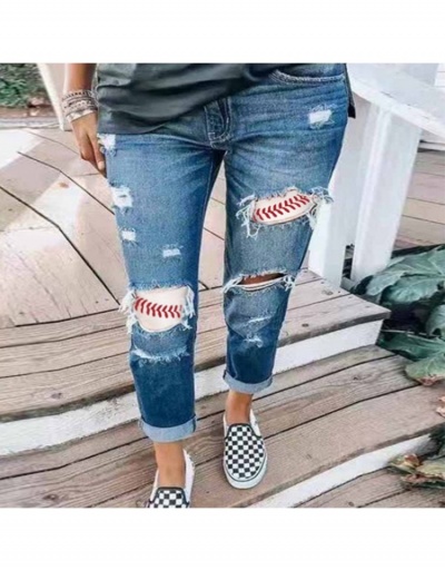 Women Fashion Ripped Long Jeans  #795814 $32.54 USD, Wholesale Fashion Jeans