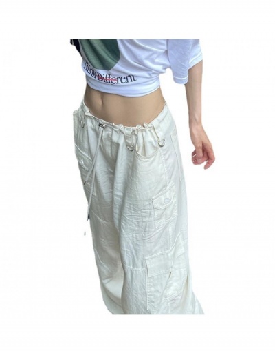 Replica  Casual Drawstring Multi-Pocket Woven Straight Pants #795820 $37.13 USD for Wholesale