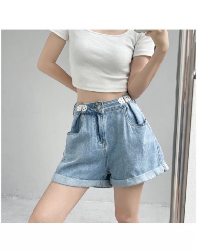 Replica  Summer High Waist Denim Shorts For Women #795822 $39.80 USD for Wholesale