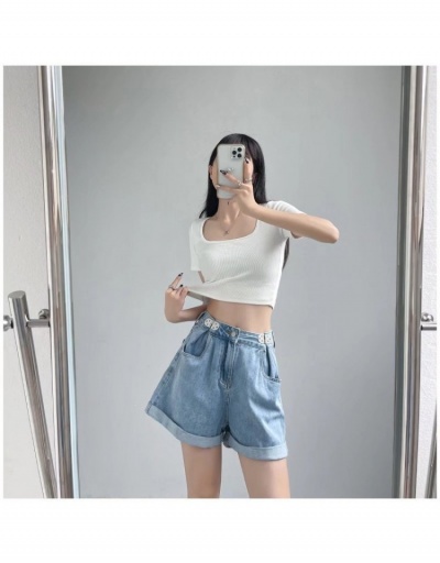 Replica  Summer High Waist Denim Shorts For Women #795822 $39.80 USD for Wholesale