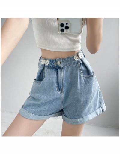 Replica  Summer High Waist Denim Shorts For Women #795822 $39.80 USD for Wholesale