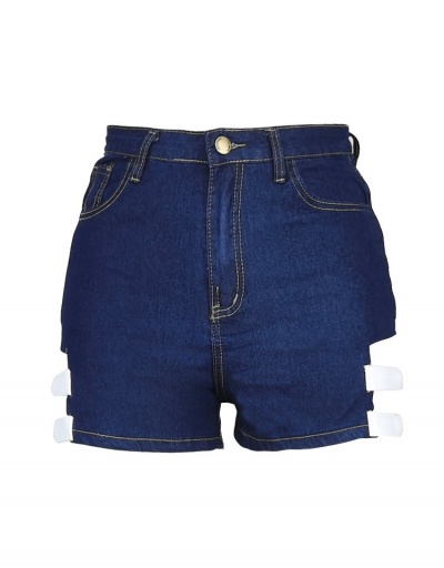 Replica  Women's Hollowed Out Denim Shorts #795823 $24.52 USD for Wholesale