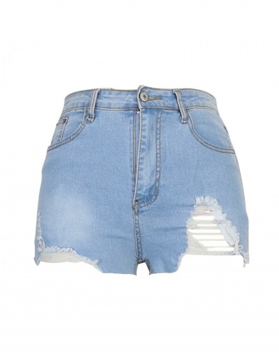 Replica Sexy Hot Summer Ripped Denim Shorts #795828 $21.63 USD for Wholesale