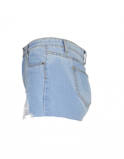 Replica Sexy Hot Summer Ripped Denim Shorts #795828 $21.63 USD for Wholesale