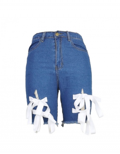 Replica Fashion Easy Mtaching Denim Shorts For Women #795832 $21.65 USD for Wholesale