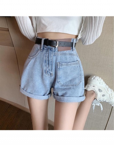 Easy Matching Pockets Blue Denim Shorts For Women  #795840 $25.48 USD, Wholesale Fashion Jeans