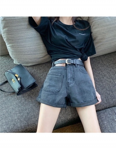 Replica Easy Matching Pockets Blue Denim Shorts For Women  #795840 $25.48 USD for Wholesale