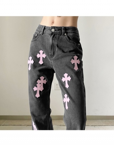 Replica  2022 Street Printing Straight Leg Jeans #795844 $37.33 USD for Wholesale