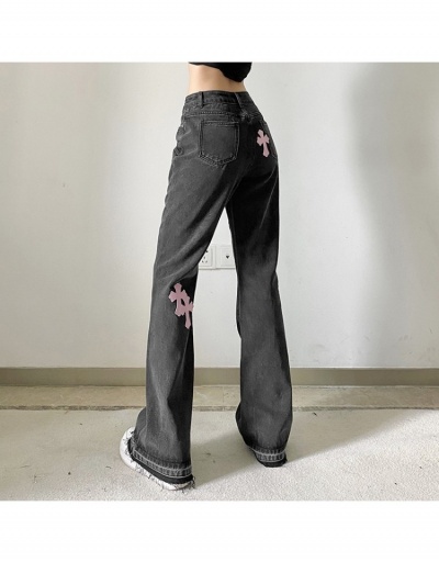 Replica  2022 Street Printing Straight Leg Jeans #795844 $37.33 USD for Wholesale