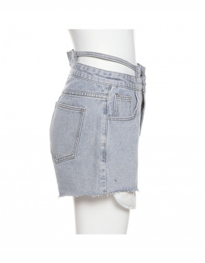 Replica  Women's Fashion Tassels High Waist Denim Short #795845 $26.50 USD for Wholesale