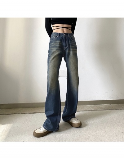 Replica  2022 Fashion  Flared Legs Denim Jeans #795854 $23.78 USD for Wholesale