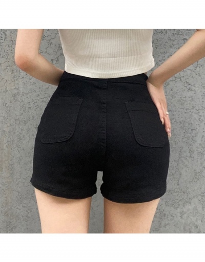 Replica  European New Stretch High Waist Slim Denim Shorts #795861 $23.04 USD for Wholesale