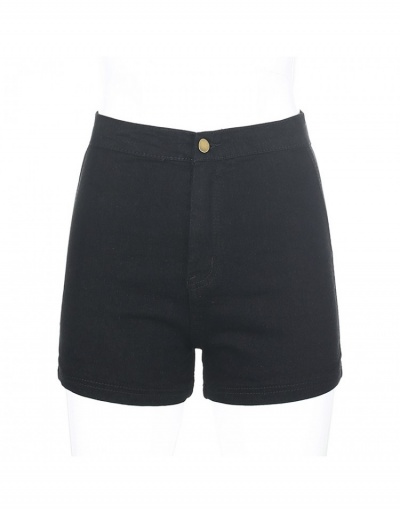 Replica  European New Stretch High Waist Slim Denim Shorts #795861 $23.04 USD for Wholesale