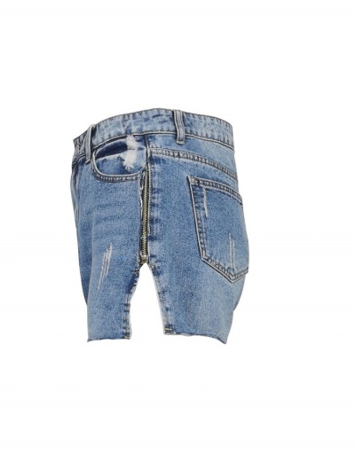 Replica  Fashion Simple Pure Color Denim Shorts #795872 $26.63 USD for Wholesale